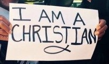Ben Carson's I Am a Christian sign