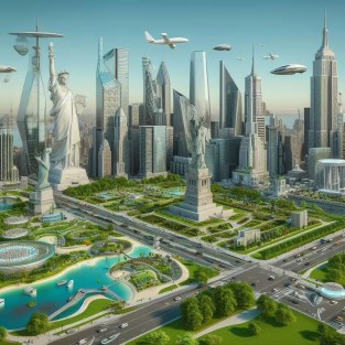 New York in the future predicted by AI