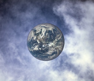 Earth and clouds