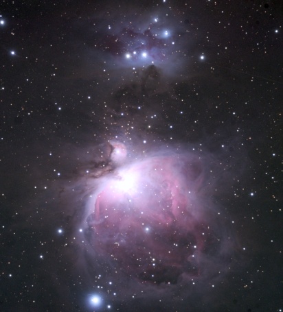 Orion nebula and Running Man nebula