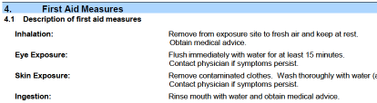 Chocolate chip cookies MSDS