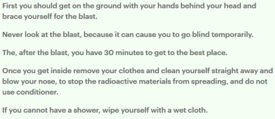 Daily Mail's tips on what to do if there's a nuclear blast