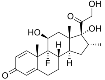 Structure of dexamethasone