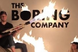 Elon Musk with flamethrower