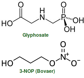 Glyphosate and Bovaer structure