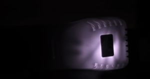 Infrared photo of CO2 monitor