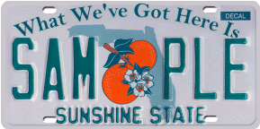 Florida License Plate