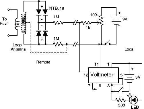 LF antenna circuit using NTE618 varactor