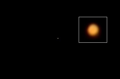 Mars seen through a 300 mm zoom lens