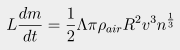 Asteroid fragmentation equation