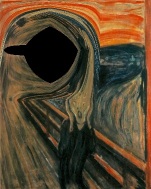 Munch's The scream and a black hole