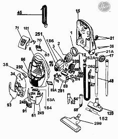 Vacuum cleaner diagram