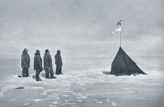 Roald Amundsen at the South Pole