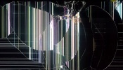 Broken TV screen
