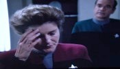 Captain Janeway from Star Trek Voyager facepalming