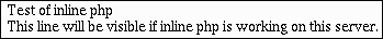 inline php
