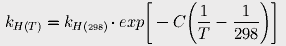 Vant Hoff equation